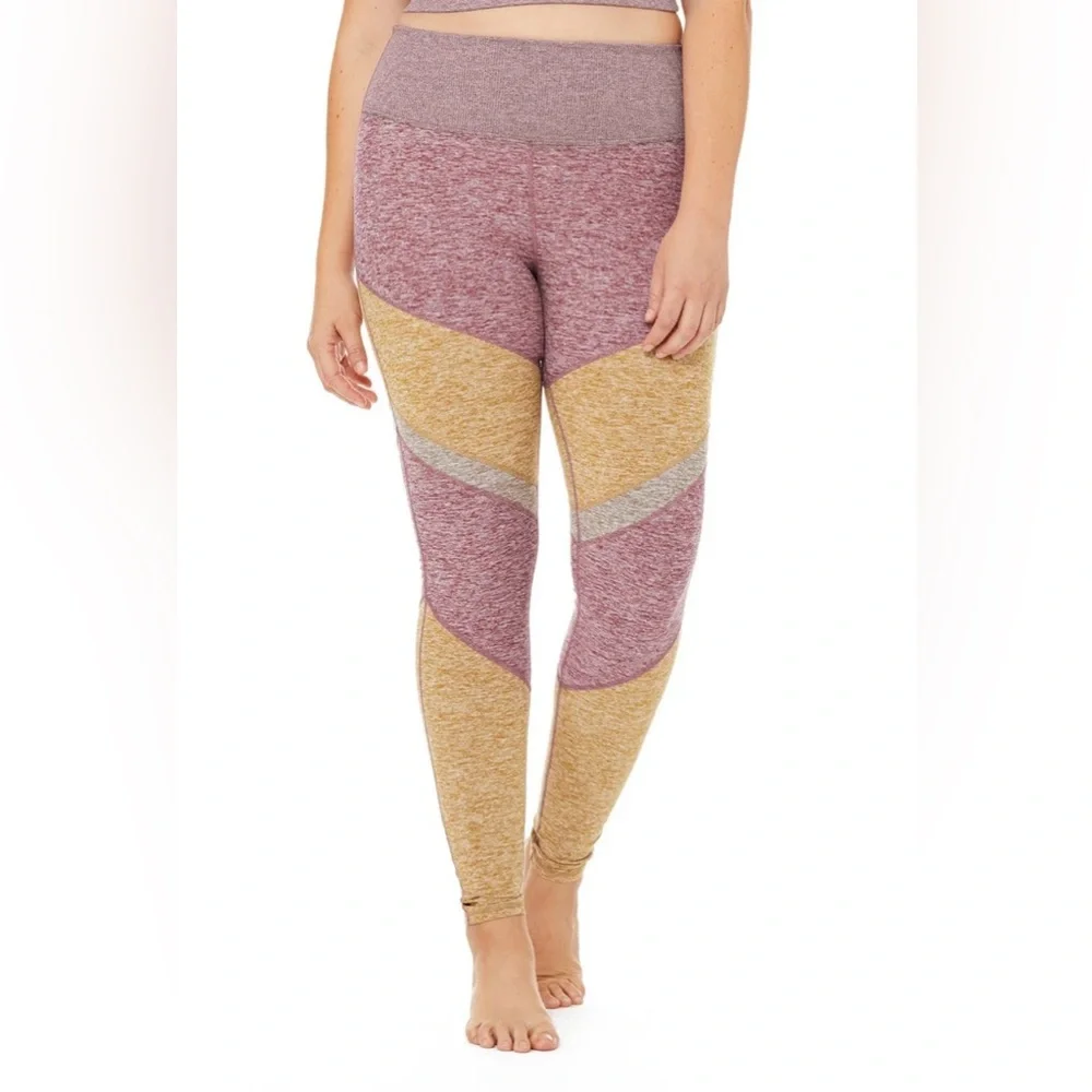 ALO Yoga AloSoft Sheila Legging Dragonfruit Heather/Carmel - Picture 6 of 13